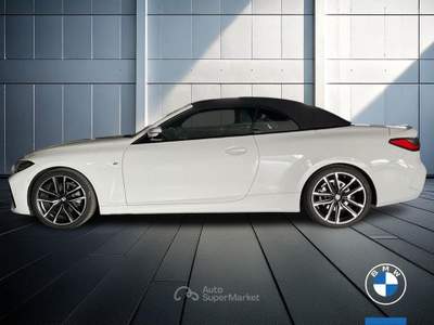 BMW Serie 4 420d 420d Cabrio mhev 48V Msport auto Bianco usata Brescia