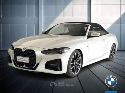 BMW Serie 4 420d 420d Cabrio mhev 48V Msport auto Bianco usata Brescia