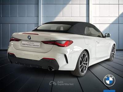 BMW Serie 4 420d 420d Cabrio mhev 48V Msport auto Bianco usata Brescia