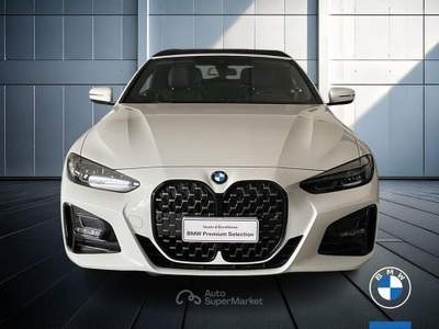 BMW Serie 4 420d 420d Cabrio mhev 48V Msport auto Bianco usata Brescia
