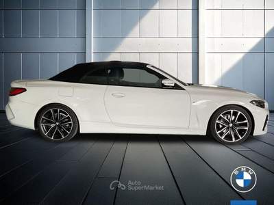 BMW Serie 4 420d 420d Cabrio mhev 48V Msport auto Bianco usata Brescia