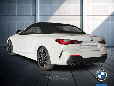 BMW Serie 4 420d 420d Cabrio mhev 48V Msport auto Bianco usata Brescia