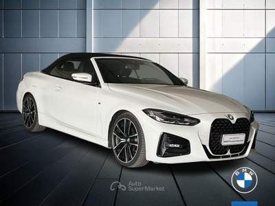 BMW Serie 4 420d 420d Cabrio mhev 48V Msport auto Bianco usata Brescia