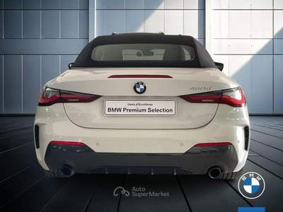 BMW Serie 4 420d 420d Cabrio mhev 48V Msport auto Bianco usata Brescia