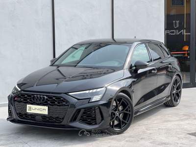 Audi RS 3 SPB 2.5 400cv TFSI Quattro S-Tronic IVA ESPOSTA Nero usata Pomigliano d'Arco