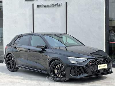 Audi RS 3 SPB 2.5 400cv TFSI Quattro S-Tronic IVA ESPOSTA Nero usata Pomigliano d'Arco