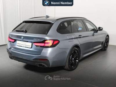 BMW Serie 5 530e 530 e Touring xdrive Msport auto Blu/Azzurro usata Brescia