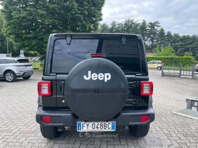 Jeep Wrangler Unlimited 2.2 Mjt II Sahara SOLO 63.500KM! Nero usata Arsago Seprio