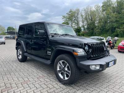 Jeep Wrangler Unlimited 2.2 Mjt II Sahara SOLO 63.500KM! Nero usata Arsago Seprio