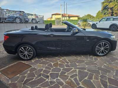 BMW Serie 2 218d d Cabrio Sport Nero usata Monselice