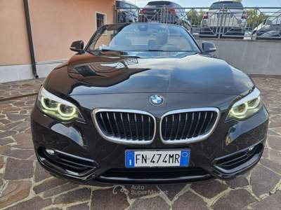 BMW Serie 2 218d d Cabrio Sport Nero usata Monselice