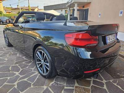 BMW Serie 2 218d d Cabrio Sport Nero usata Monselice