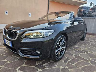 BMW Serie 2 218d d Cabrio Sport Nero usata Monselice
