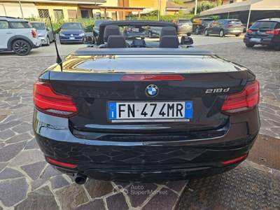 BMW Serie 2 218d d Cabrio Sport Nero usata Monselice