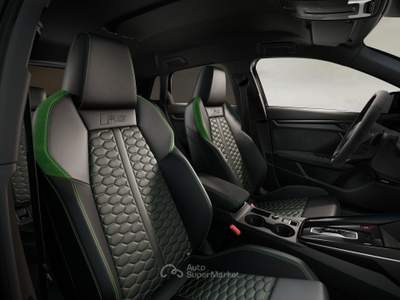 Audi RS 3 TFSI quattro S tronic Sportback Impianto di scarico sportivo RS/MMI Navigation/Pacchetto RS Design Plus Verde/Telecamera 360° Nero usata Feltre