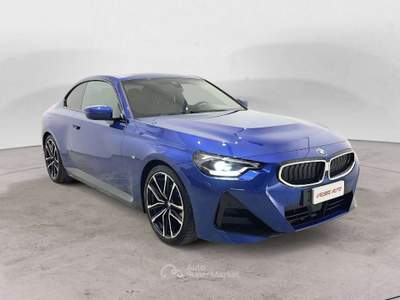 BMW Serie 2 220i 220 Serie 2 Coupe mhev 48V MSport auto Blu/Azzurro usata Milano