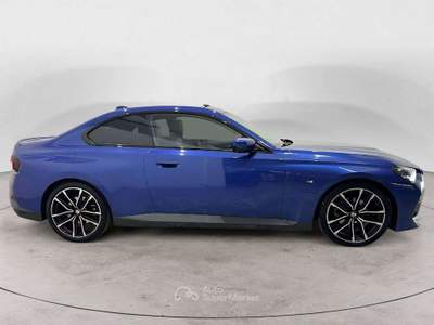 BMW Serie 2 220i 220 Serie 2 Coupe mhev 48V MSport auto Blu/Azzurro usata Milano