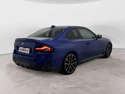 BMW Serie 2 220i 220 Serie 2 Coupe mhev 48V MSport auto Blu/Azzurro usata Milano