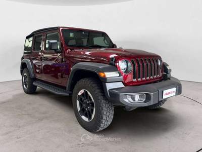 Jeep Wrangler Unlimited 2.0 turbo Rubicon Benzina | COLORAZIONE SNAZZBERRY Rosso usata Milano