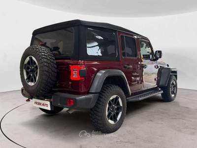 Jeep Wrangler Unlimited 2.0 turbo Rubicon Benzina | COLORAZIONE SNAZZBERRY Rosso usata Milano