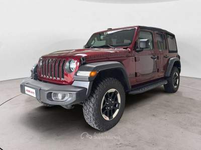 Jeep Wrangler Unlimited 2.0 turbo Rubicon Benzina | COLORAZIONE SNAZZBERRY Rosso usata Milano