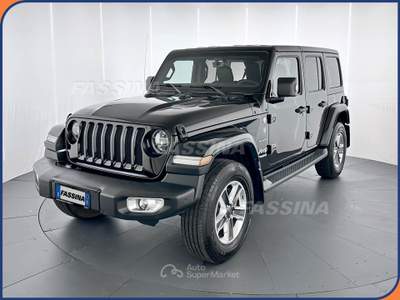 Jeep Wrangler Wrangler Unlimited 2.0 turbo Sahara auto Nero usata Milano