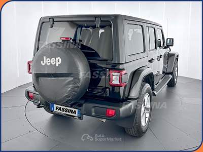 Jeep Wrangler Wrangler Unlimited 2.0 turbo Sahara auto Nero usata Milano