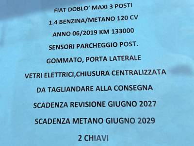 Fiat Doblò Maxi 3 posti usata Aprilia