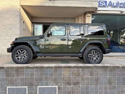 Jeep Wrangler Unlimited 2.0 PHEV ATX 4xe Sahara Verde usata Carovigno