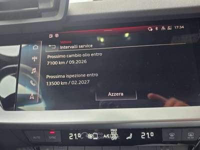 Audi A3 A3 IV 2020 Sportback Sportback 30 2.0 tdi s-tronic Blu/Azzurro usata Modena