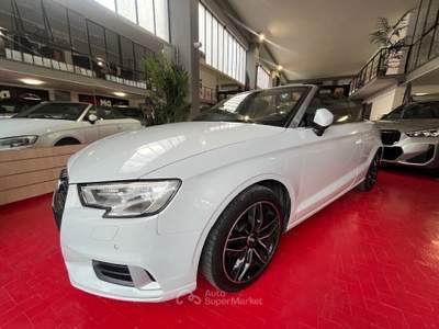 Audi A3 CABRIO 1.6 TDI 116 CV SPORT NAVI CERCHI DA 18 CAMBIO 6 SPEED KM CERTIFICATI LUCI AMBIENTE OK NEOPATENTATI Bianco usata Pesaro