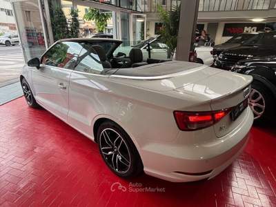 Audi A3 CABRIO 1.6 TDI 116 CV SPORT NAVI CERCHI DA 18 CAMBIO 6 SPEED KM CERTIFICATI LUCI AMBIENTE OK NEOPATENTATI Bianco usata Pesaro
