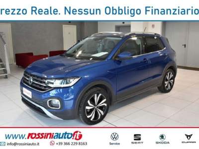 Volkswagen T-Cross 1.0 TSI 110 CV DSG ADVANCED + R17 MANILA + TECH PA Blu/Azzurro usata Quinzano D'oglio