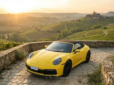 Porsche 911 Carrera 4S Cabriolet  APPROVED-LIFTER-SPORT CHRONO Giallo usata Monticello d'Alba