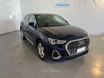 Audi Q3 SPB SPORTBACK 1.5 tfsi S tronic S line +CERCHI 20" Blu/Azzurro usata Monticello d'Alba