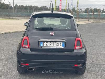 Fiat 500 1.2 Sport Car Play Bluetooth Euro 6D Nero usata Fiumicino