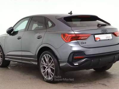 Audi Q3 Sportback 35 1.5 tfsi S line S-tronic Identity black 2022 camera 19" Grigio usata Monte Compatri
