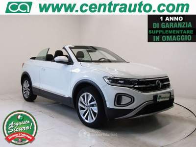 Volkswagen T-Roc Cabrio 1.0 TSI Style 3P Manuale  110CV Bianco usata Andalo Valtellino