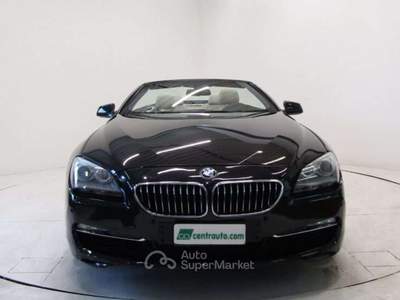 BMW Serie 6 640d 640 d 3.0 D Cabrio Futura Aut. * PELLE * Nero usata Andalo Valtellino