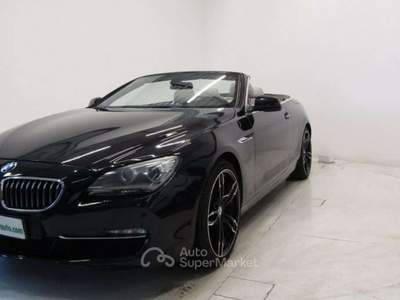 BMW Serie 6 640d 640 d 3.0 D Cabrio Futura Aut. * PELLE * Nero usata Andalo Valtellino