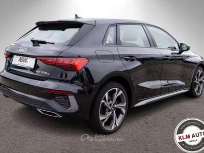 Audi A3 SPB 40 TFSI e S tronic S LINE 204 cv Nero usata Roma