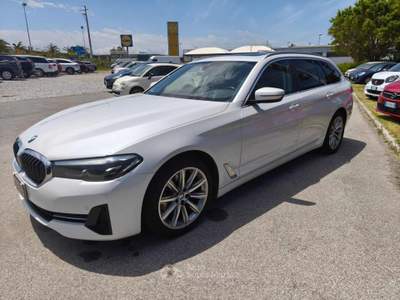 BMW Serie 5 520d d 48V Touring Msport Bianco usata Milazzo