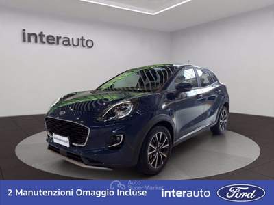 Ford Puma 1.0 EcoBoost Hybrid 125 CV S&S aut. Titanium Blu/Azzurro usata Liscate