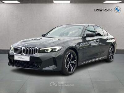 BMW Serie 3 318d 318 d mhev 48V Msport auto Grigio usata Roma