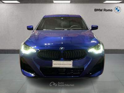 BMW Serie 2 220d 220 d Coupe mhev 48V MSport Pro auto Blu/Azzurro usata Roma