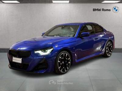 BMW Serie 2 220d 220 d Coupe mhev 48V MSport Pro auto Blu/Azzurro usata Roma
