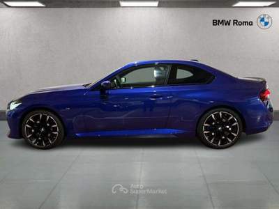 BMW Serie 2 220d 220 d Coupe mhev 48V MSport Pro auto Blu/Azzurro usata Roma