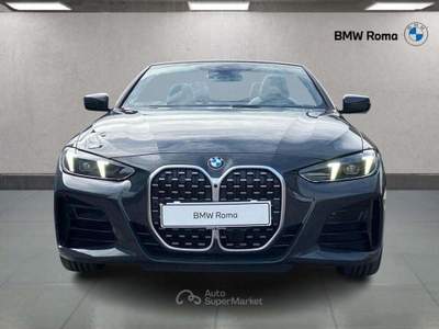 BMW Serie 4 430d 430 d Cabrio mhev 48V MSport auto Grigio usata Roma