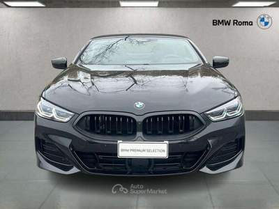 BMW Serie 8 840d 840 d Cabrio mhev 48V xdrive auto Nero usata Roma
