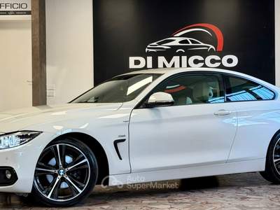BMW Serie 4 420d 420 420d Coupé Sport Bianco usata Rimini